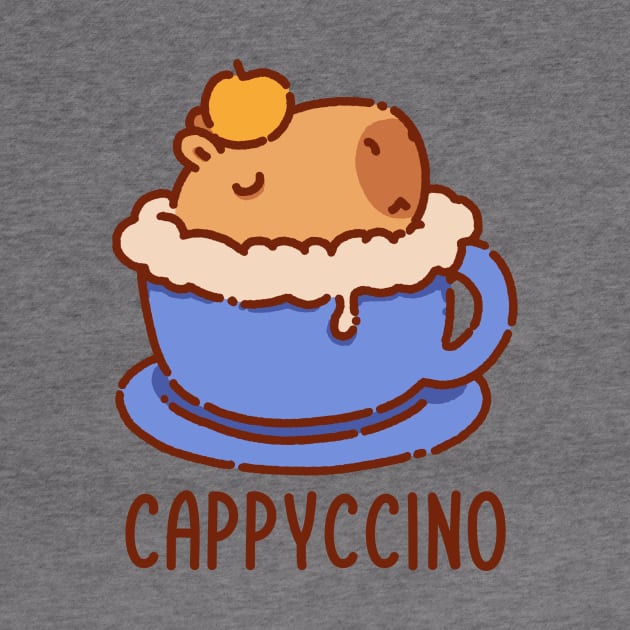 Capybara in a cup, cappyccino by manydoodles